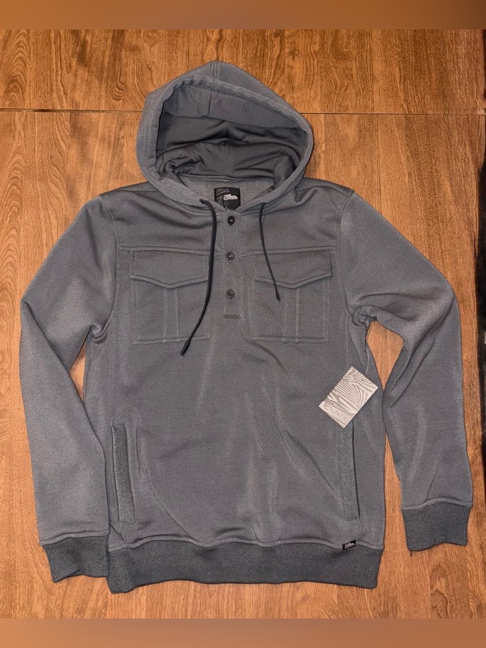 NWT Men's Hoodie Pullover charcoal  Gray